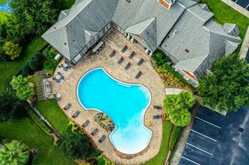 Pool aerial photo
